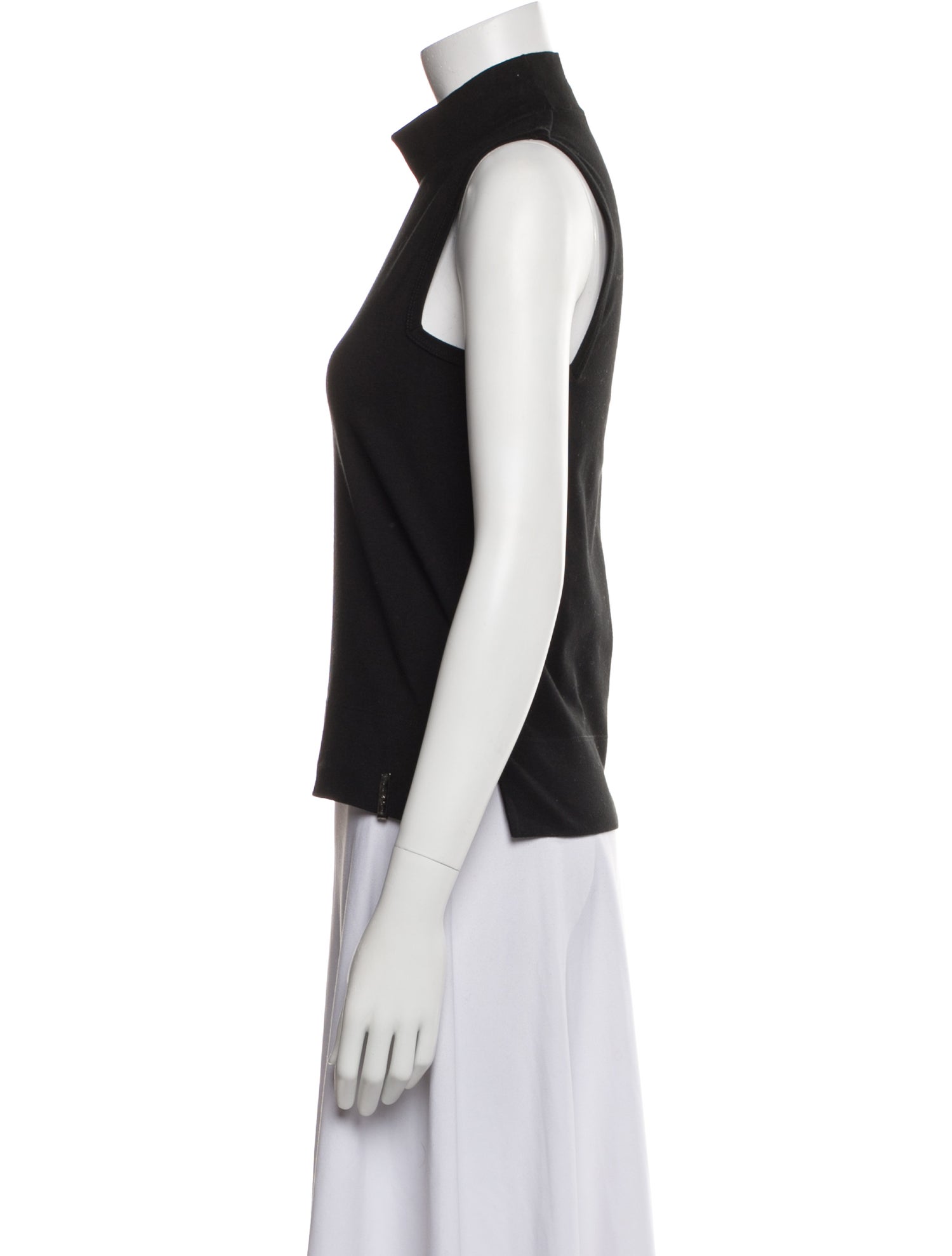Fendi Mock Neck Sleeveless Top