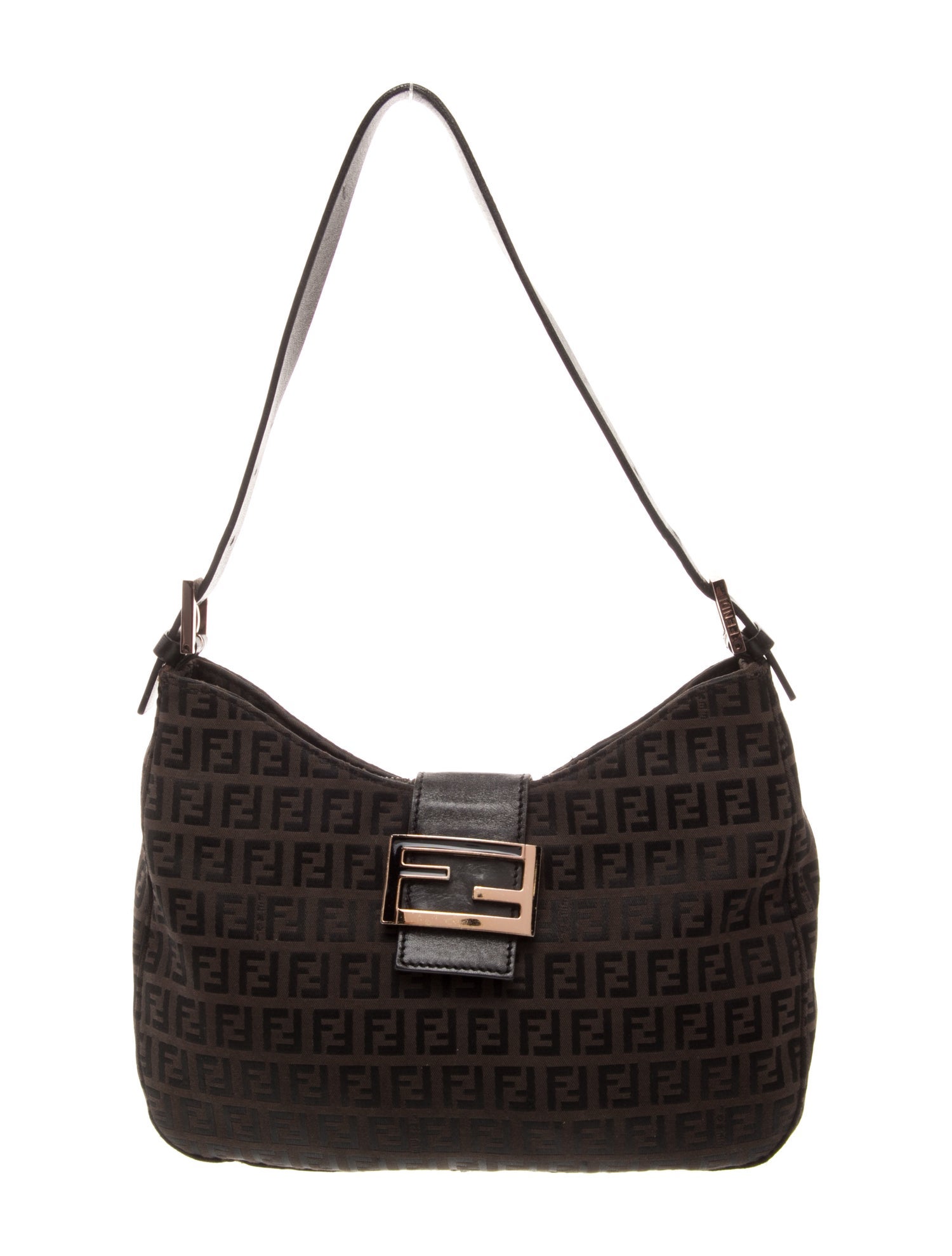 Fendi Zucchino FF Shoulder Bag
