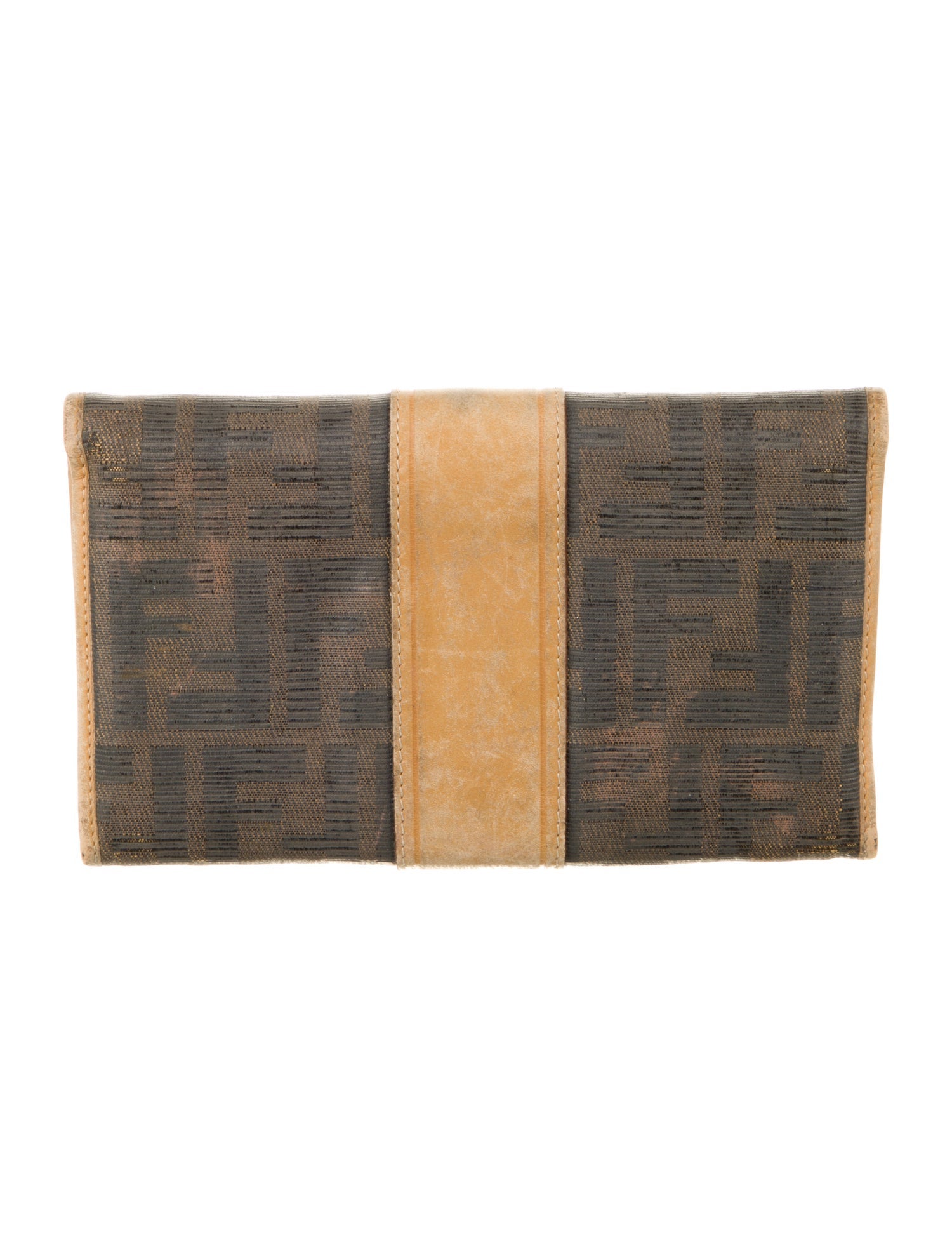 Fendi Vintage Zucca FF Logo Wallet