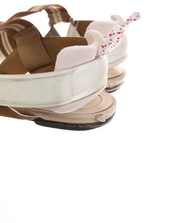 Fendi Zucca FF Logo Mesh Slingback Flats