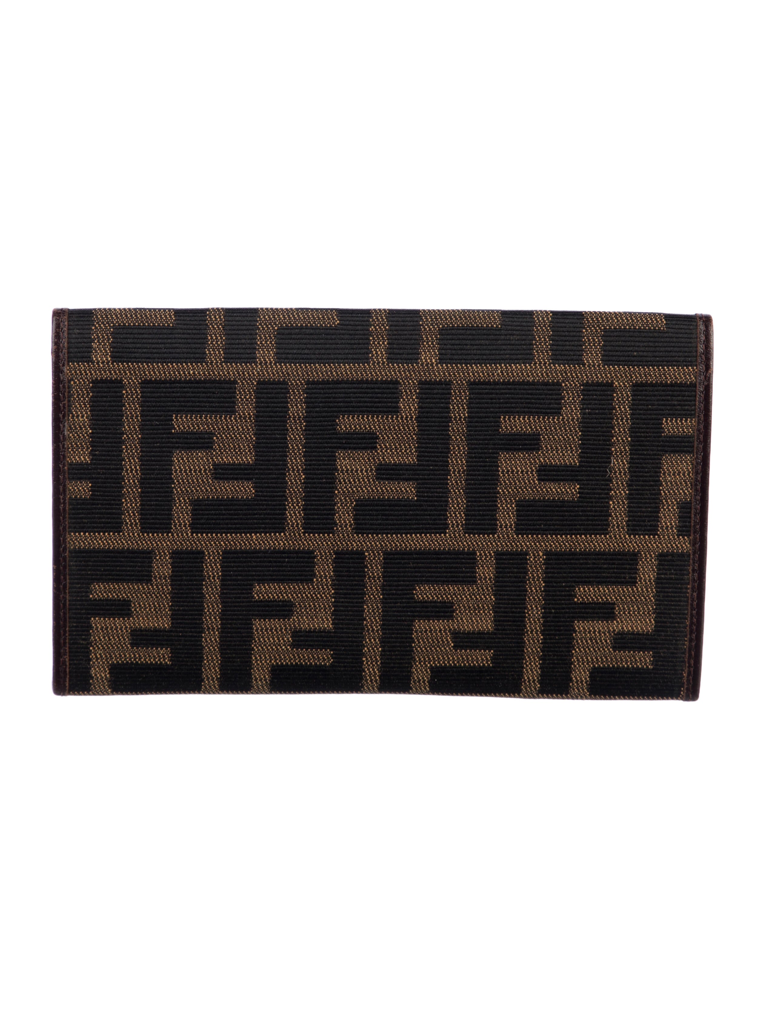 Fendi Zucca FF Logo Canvas Wallet