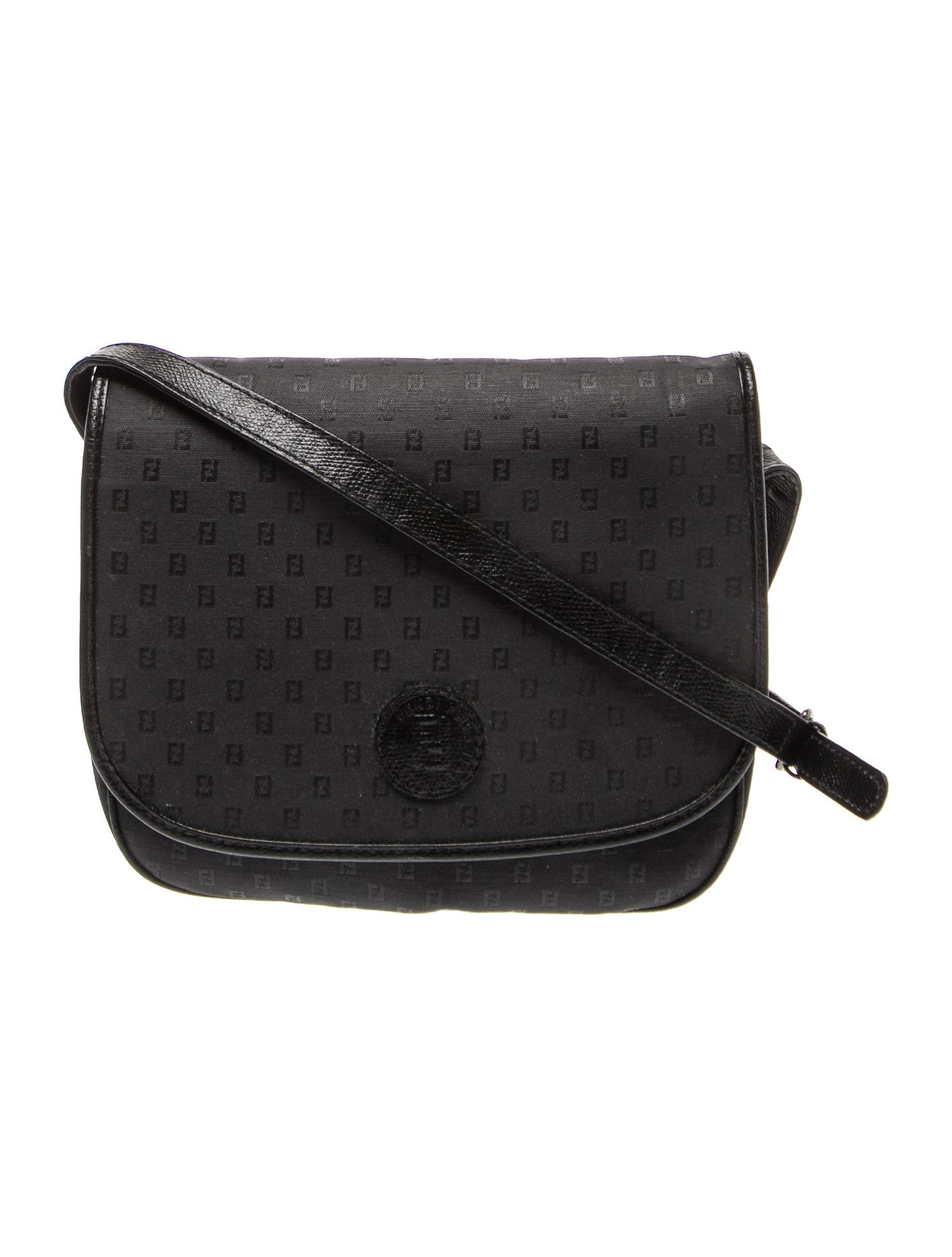 Fendi Zucchino FF Crossbody Bag Vintage