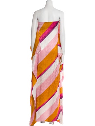 Fendi Striped Long Dress