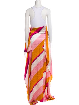 Fendi Striped Long Dress
