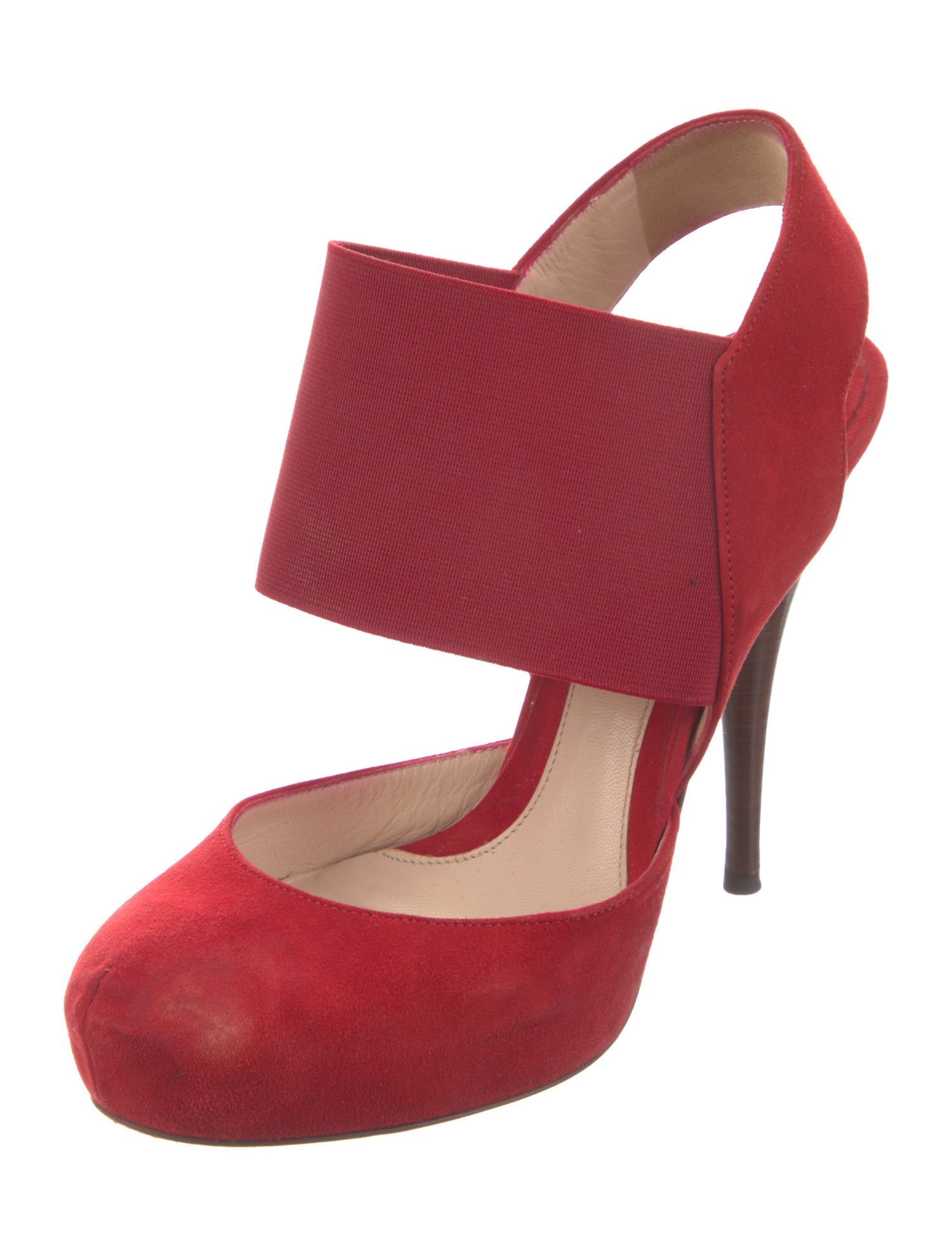 Fendi Suede Slingback Pumps