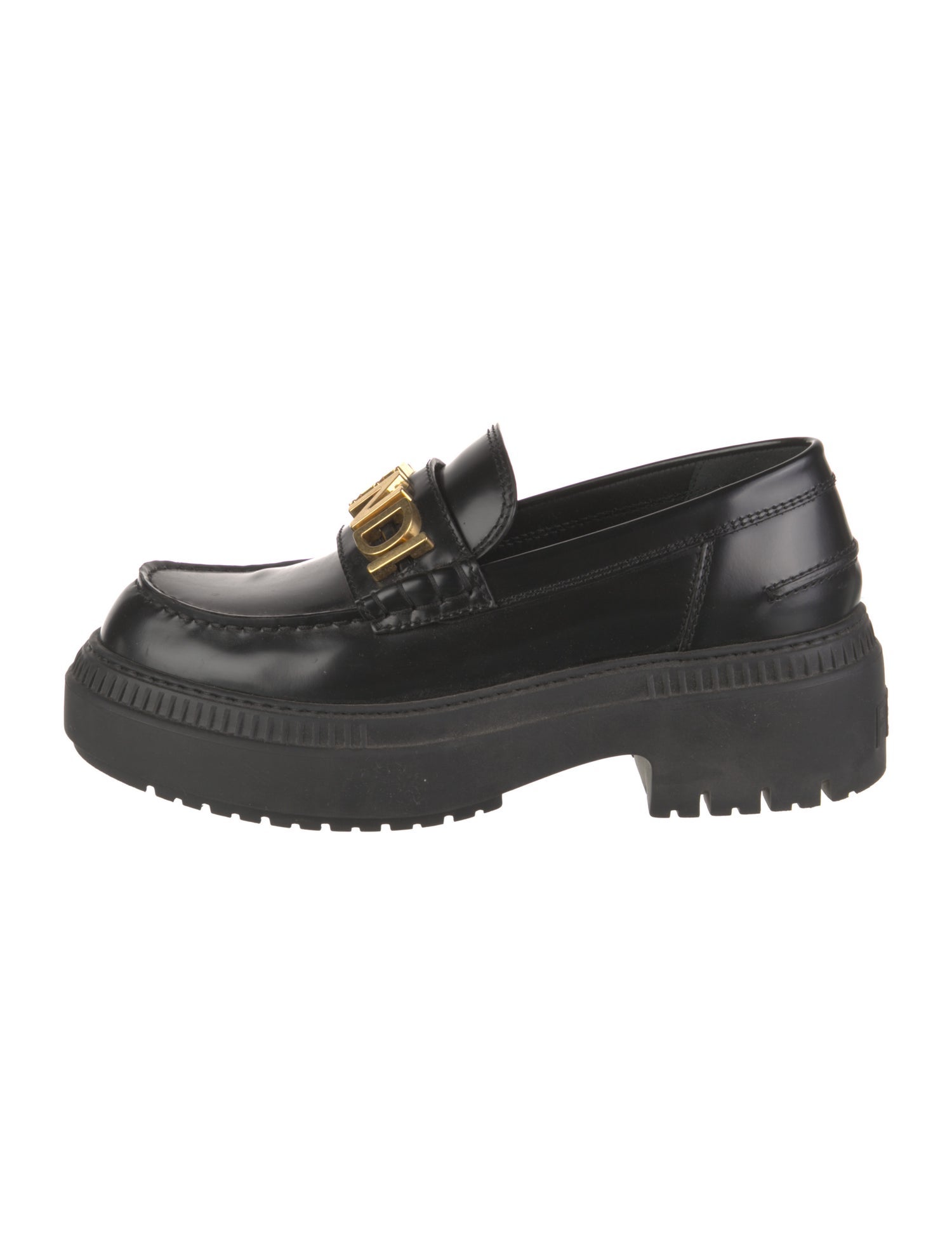 Fendi Leather Loafers