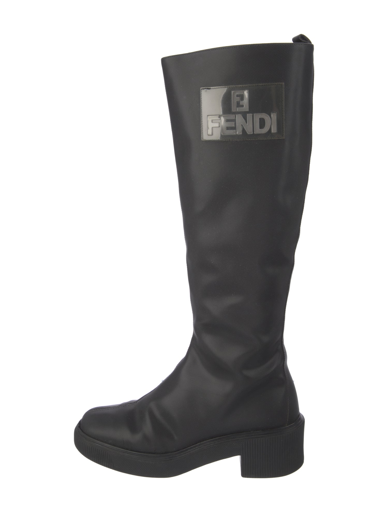Fendi Leather Riding Boots