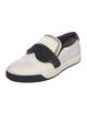 Fendi Leather Colorblock Pattern Sneakers