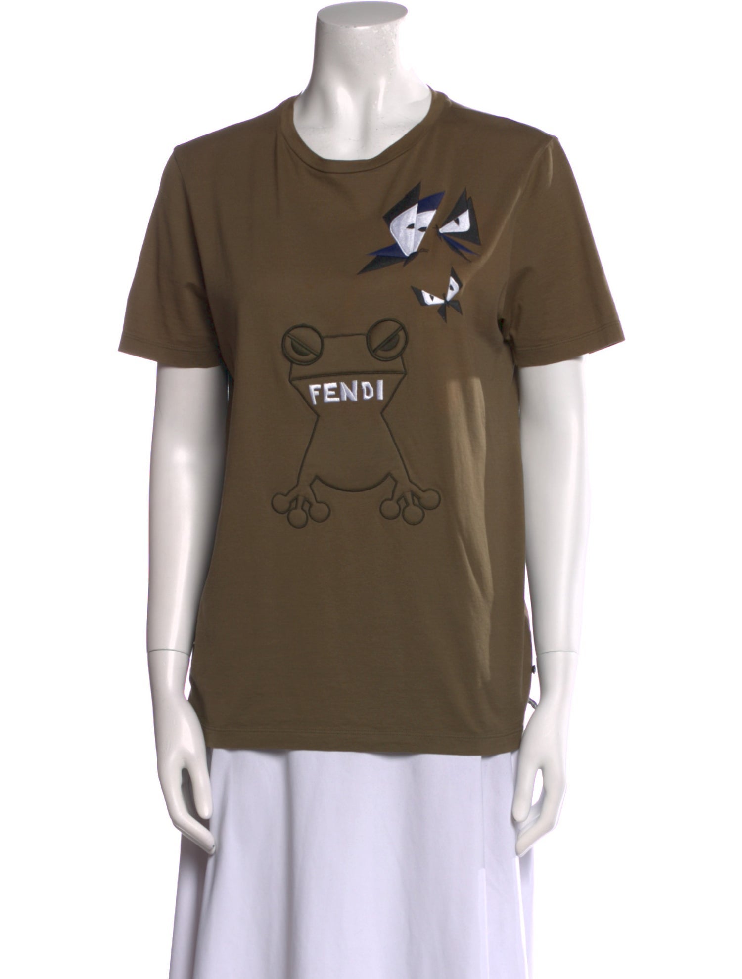 Fendi Graphic Print Crew Neck T-Shirt