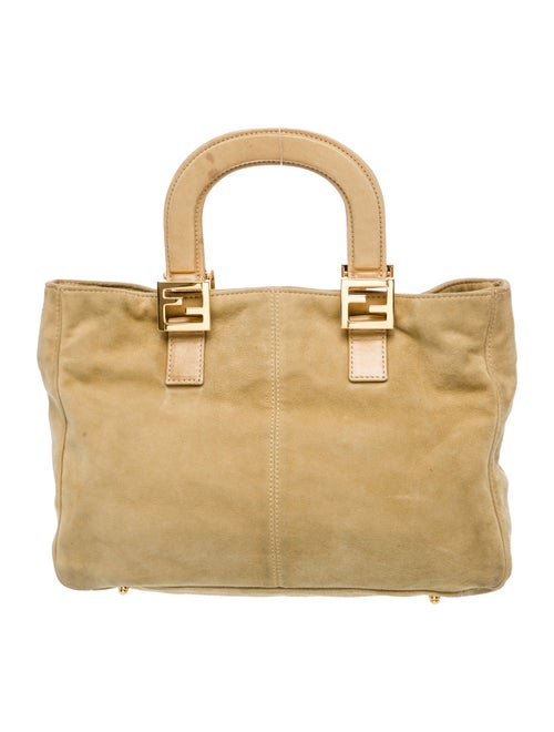 Fendi Suede Top Handle Bag