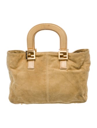 Fendi Suede Top Handle Bag