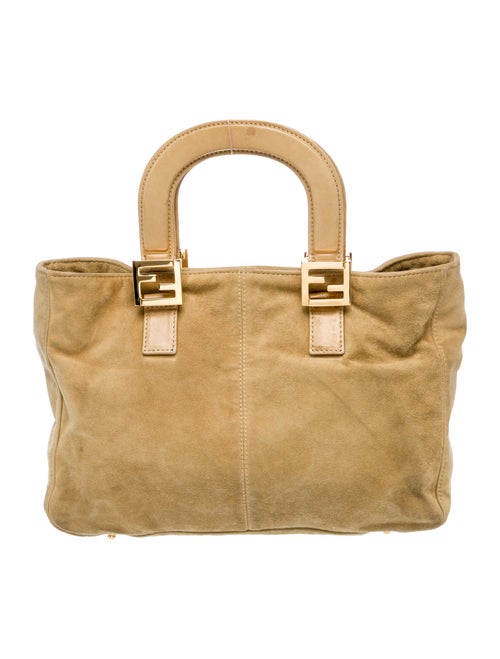 Fendi Suede Top Handle Bag