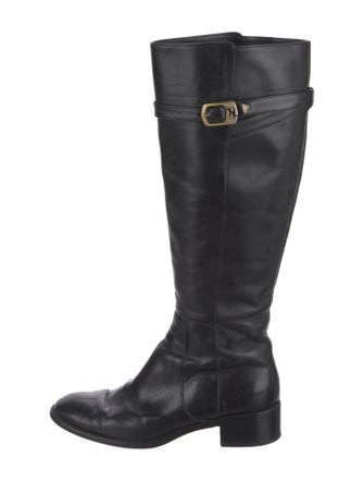 Fendi Leather Riding Boots