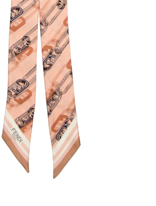 Fendi Silk Zucca FF Logo Scarf