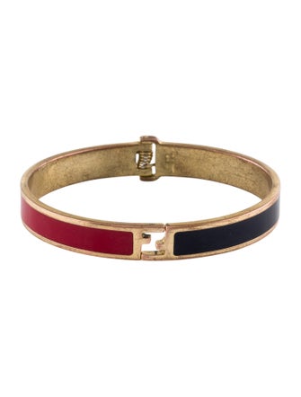 Fendi Fendista Enamel Bangle Bracelet