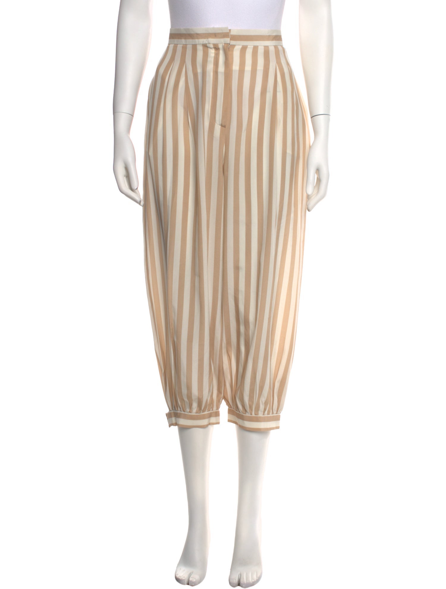 Fendi Silk Straight Leg Pants