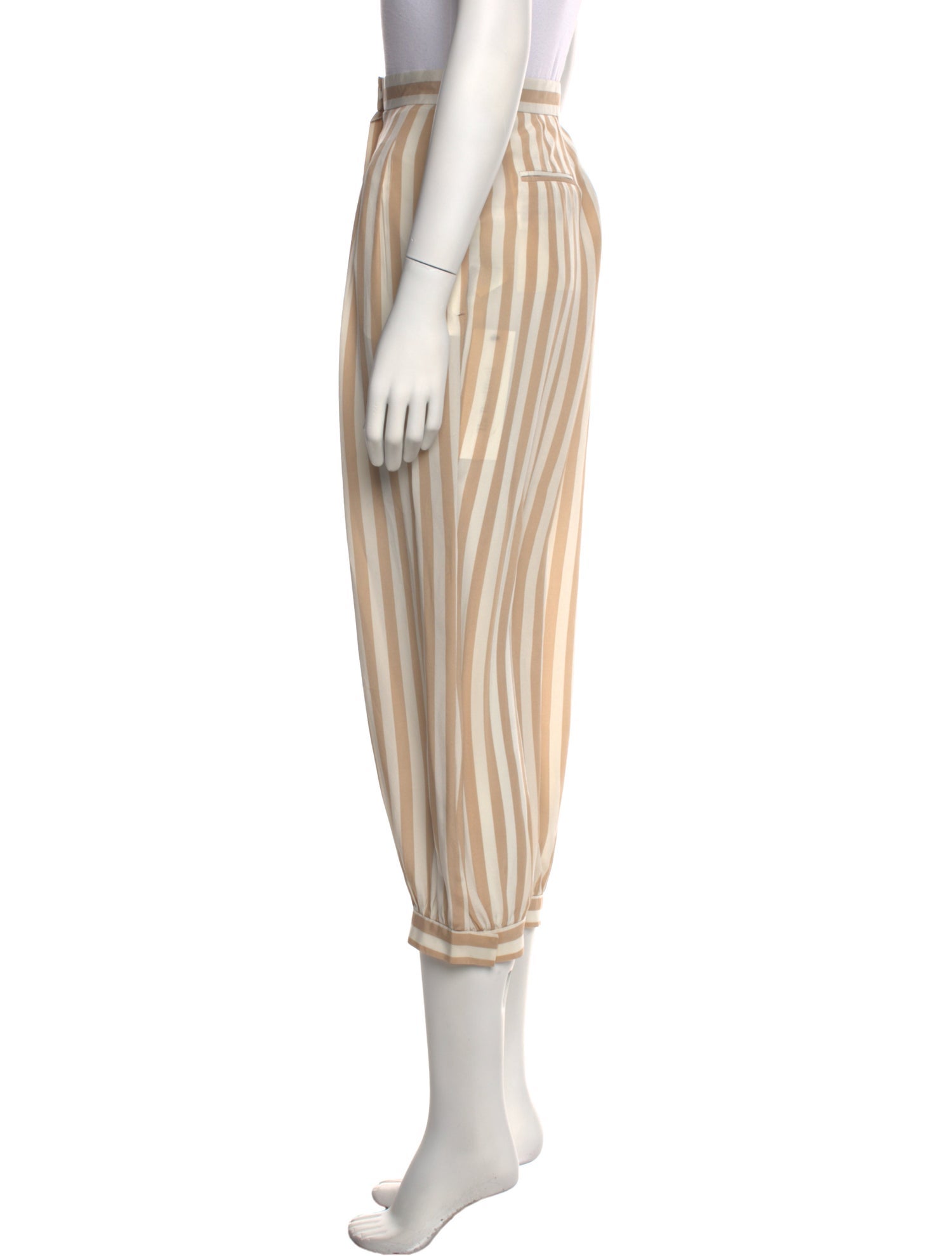 Fendi Silk Straight Leg Pants