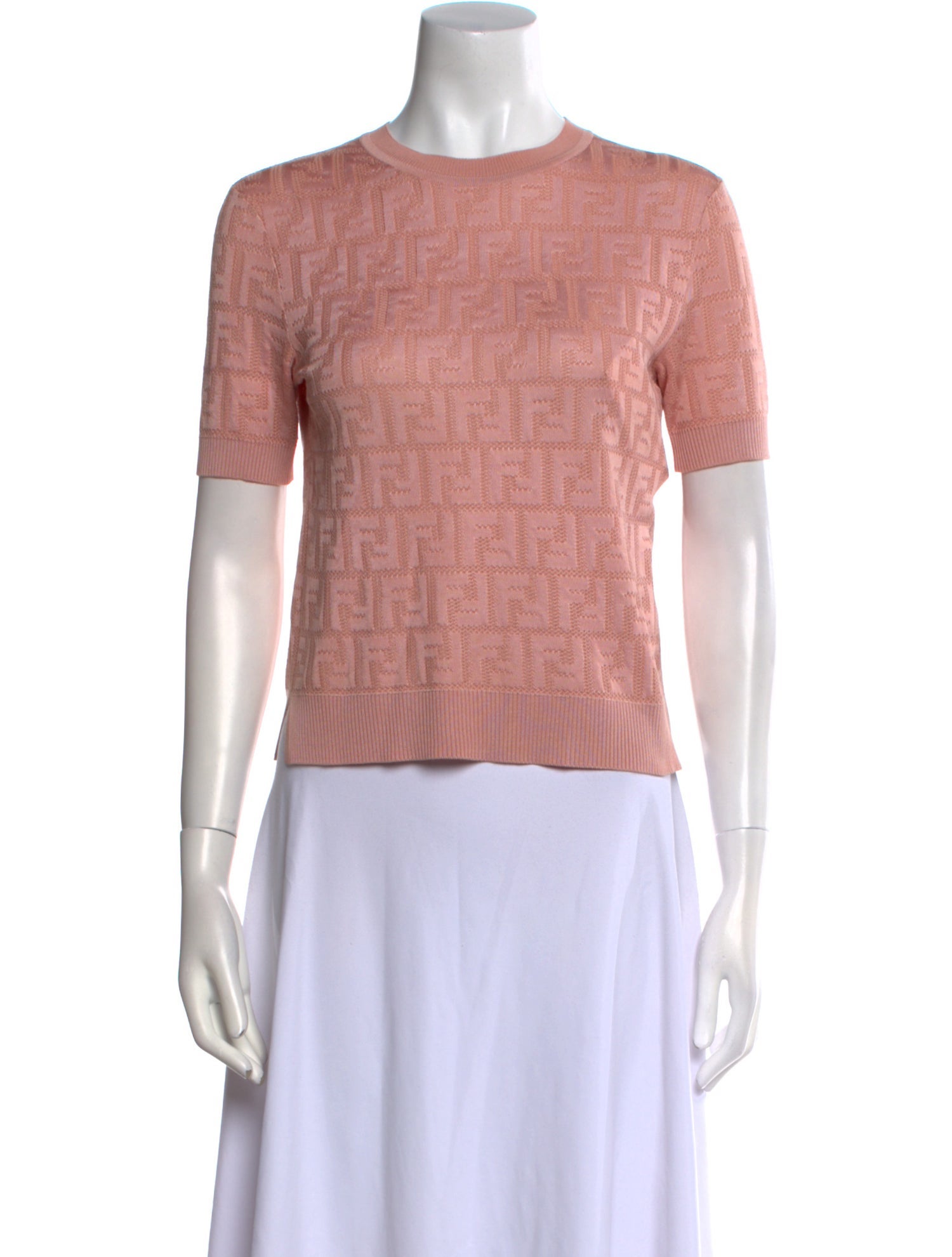 Fendi Crew Neck Short Sleeve Top