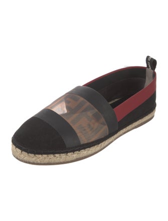 Fendi Zucca FF Logo Canvas Espadrilles