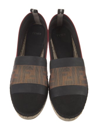 Fendi Zucca FF Logo Canvas Espadrilles