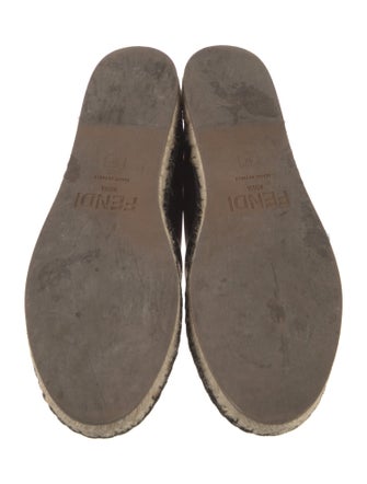 Fendi Zucca FF Logo Canvas Espadrilles