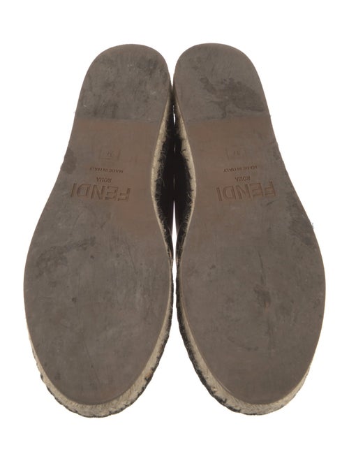 Fendi Zucca FF Logo Canvas Espadrilles