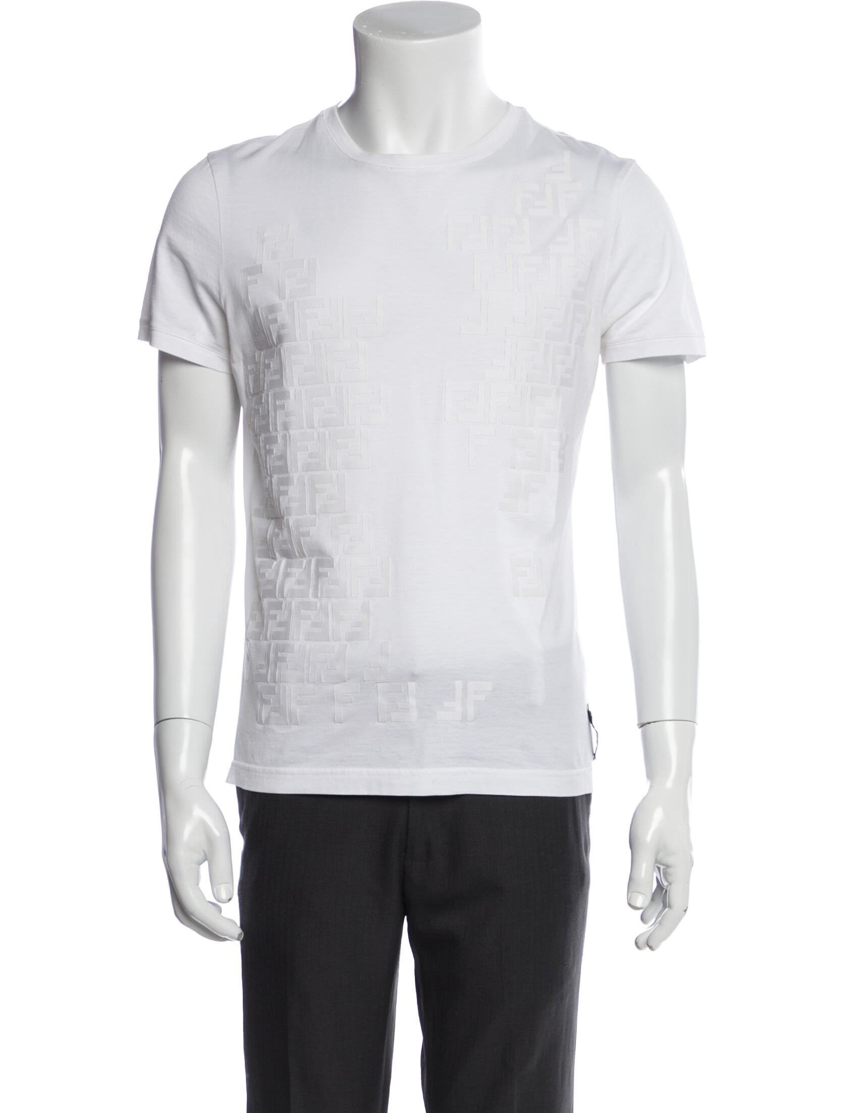 Fendi Zucca FF Logo Crew Neck T-Shirt