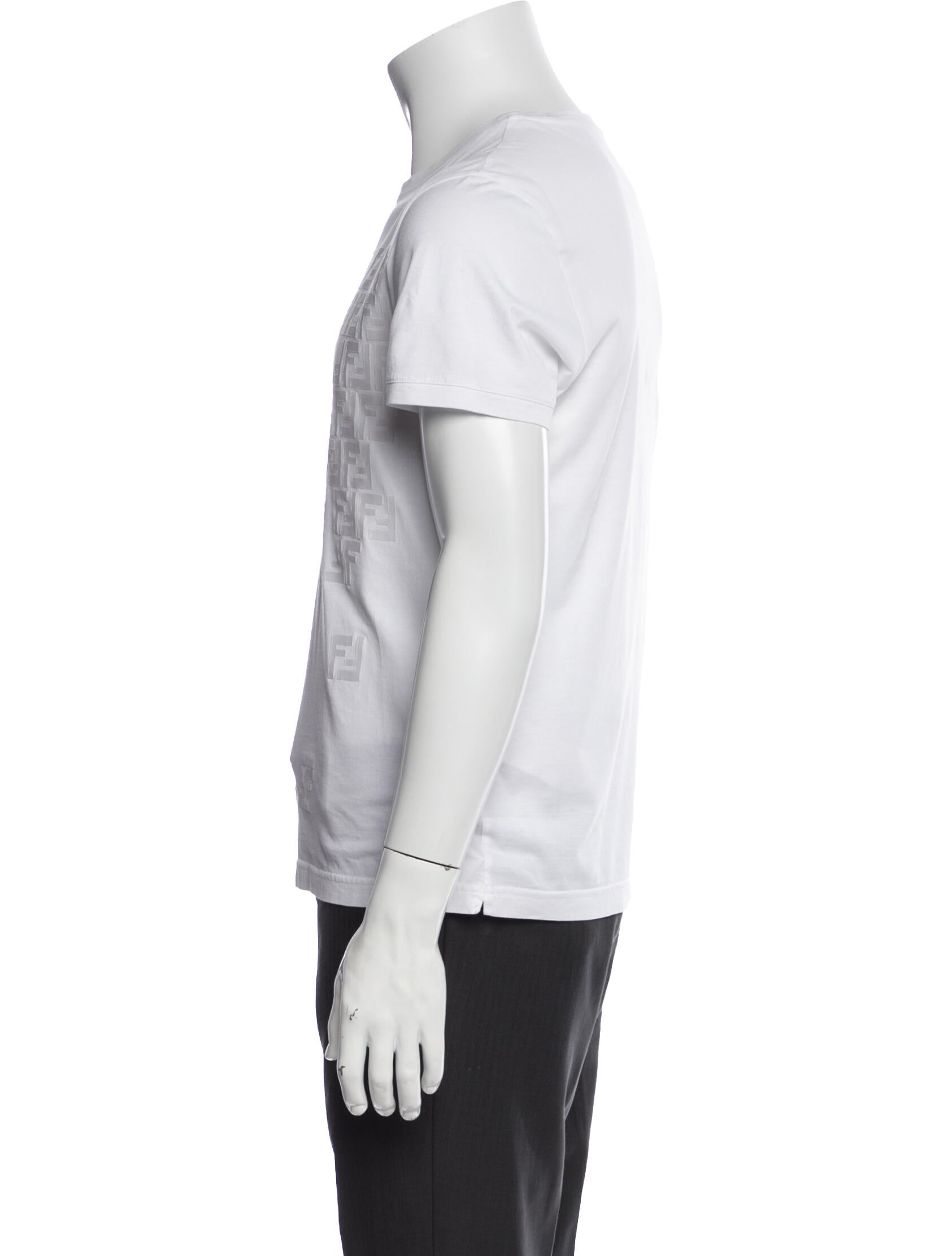 Fendi Zucca FF Logo Crew Neck T-Shirt