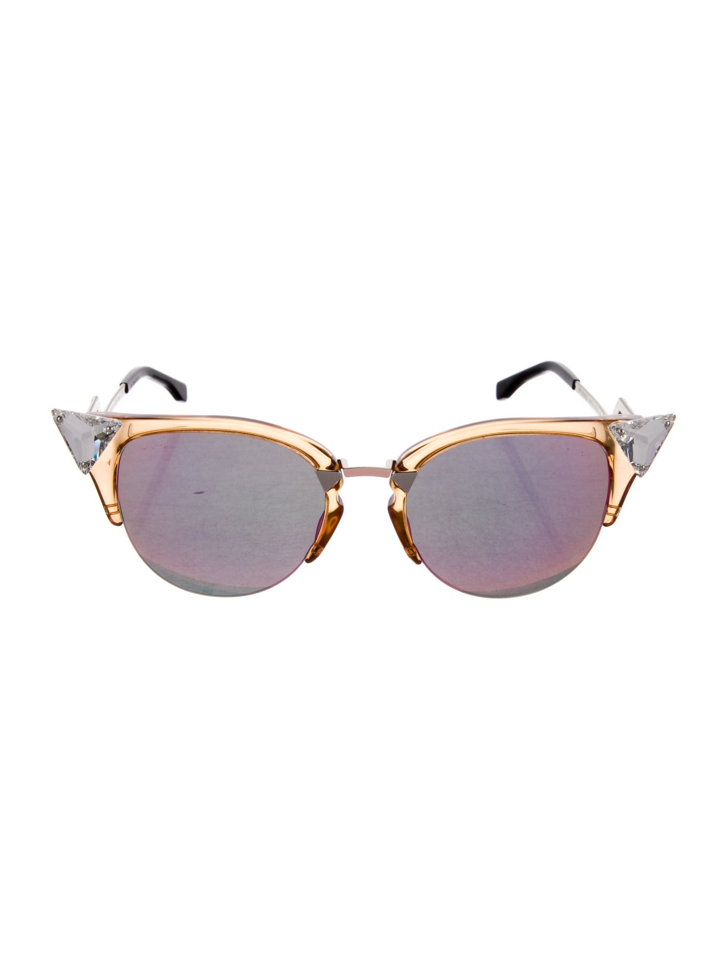 Fendi Cat-Eye Mirrored Sunglasses