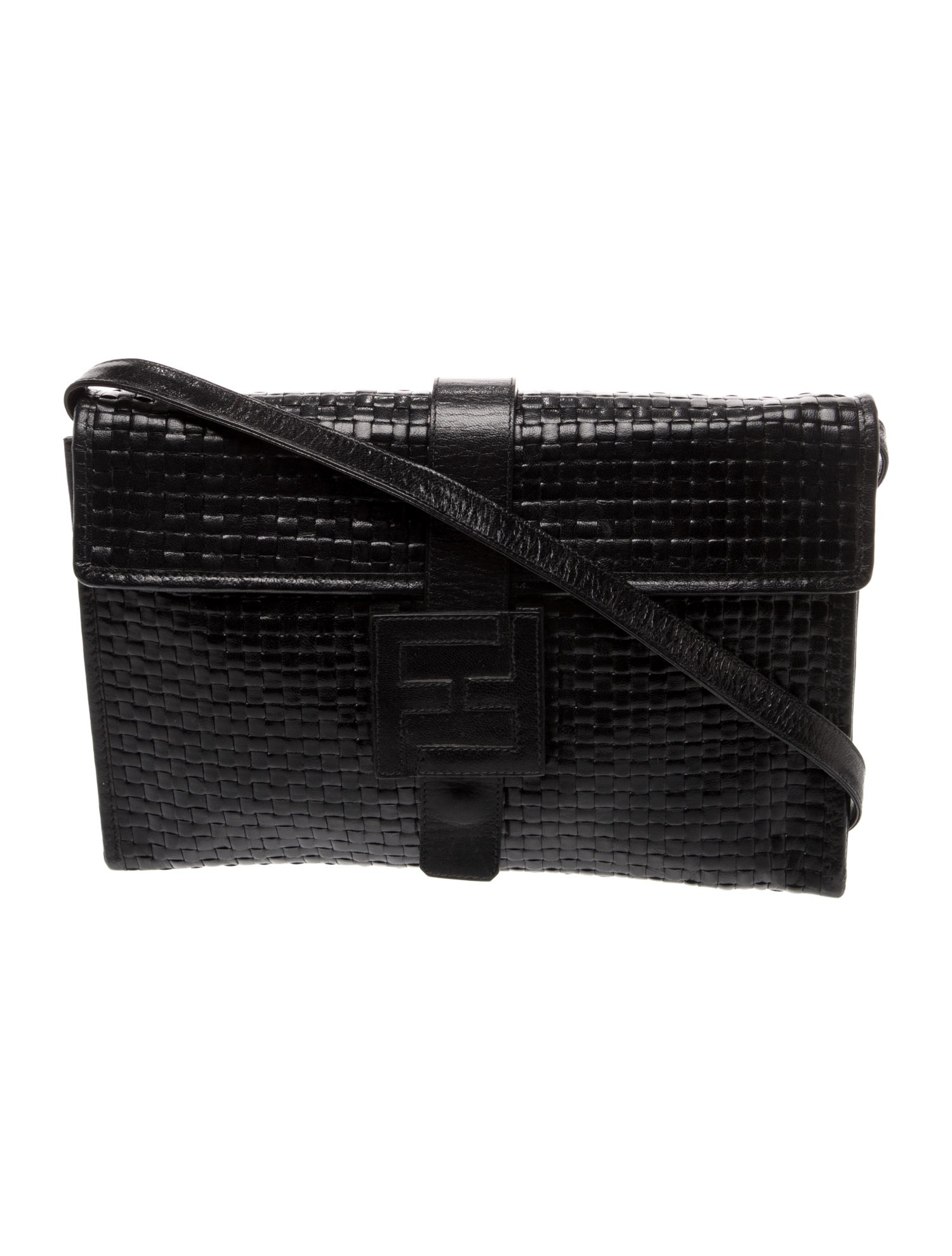 Fendi Zucca FF Messenger Bag Vintage