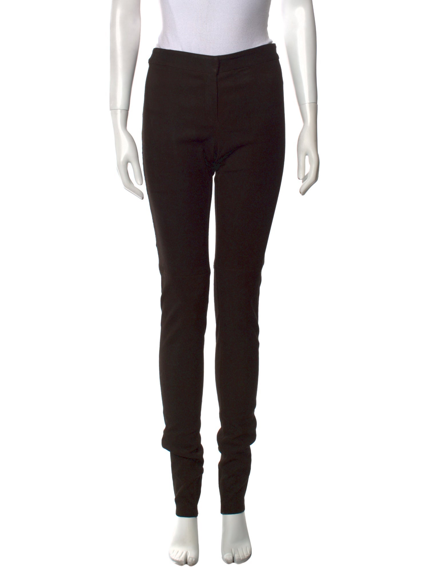 Fendi Leather Skinny Leg Pants