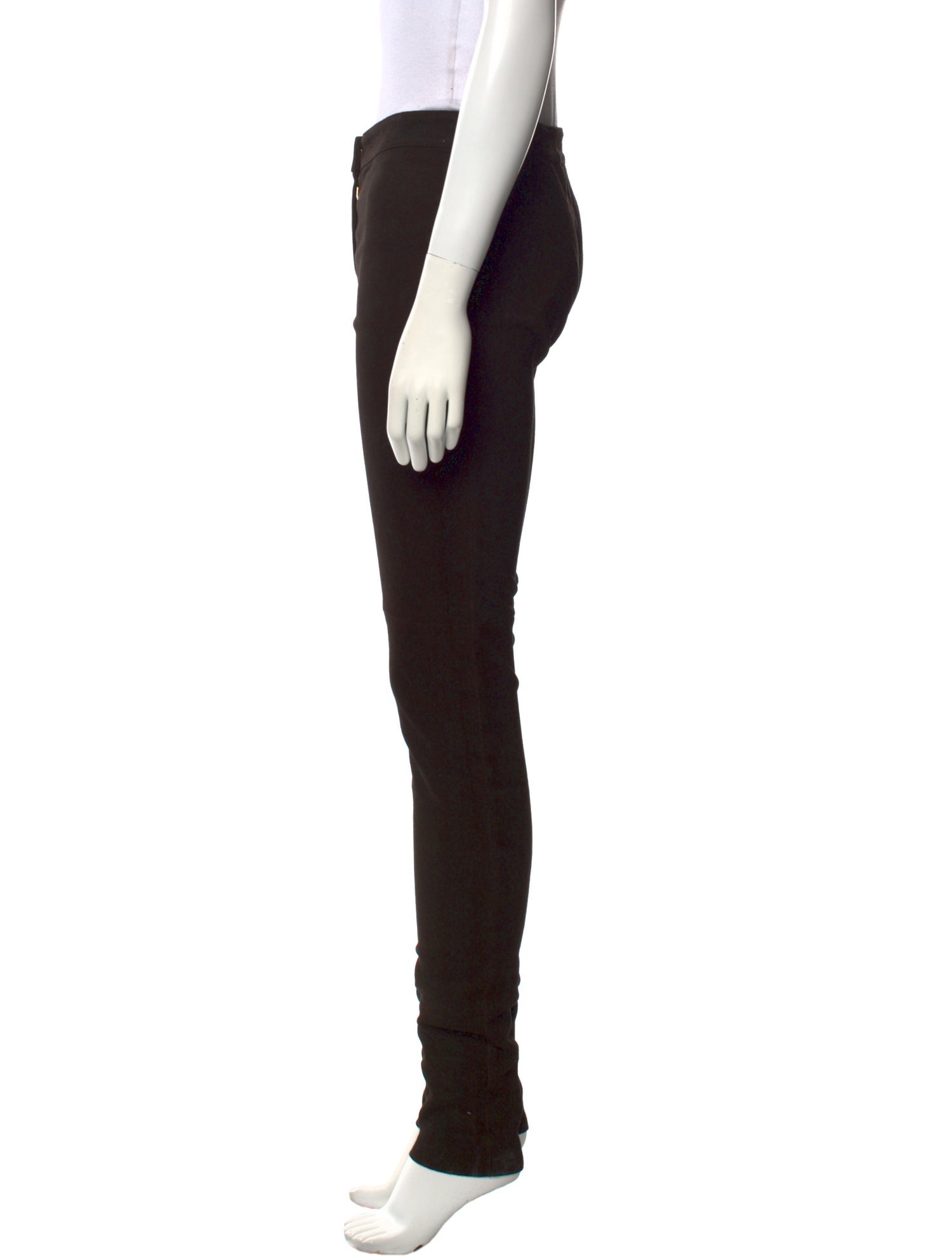 Fendi Leather Skinny Leg Pants