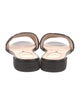 Fendi Zucca FF Logo Leather Slides