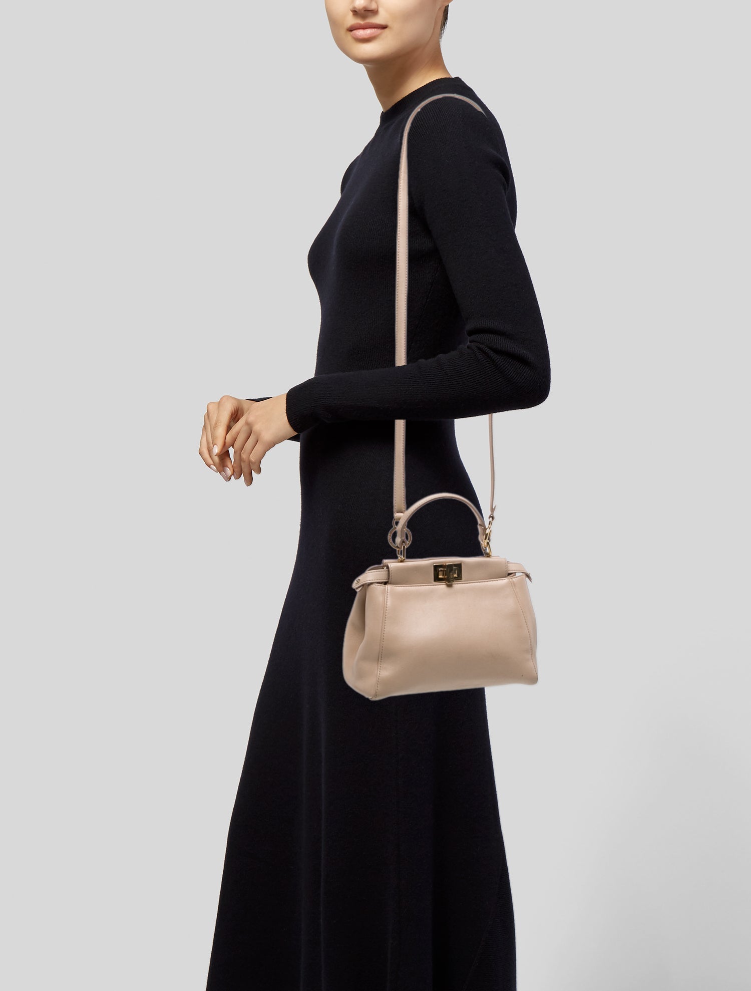 Fendi Leather Peekaboo Mini