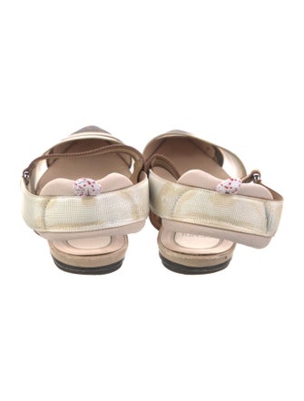 Fendi Colibri Zucca FF Logo Slingback Flats