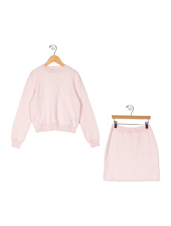 Fendi Girls' Zucca Knit Skirt Set