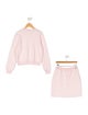 Fendi Girls' Zucca Knit Skirt Set