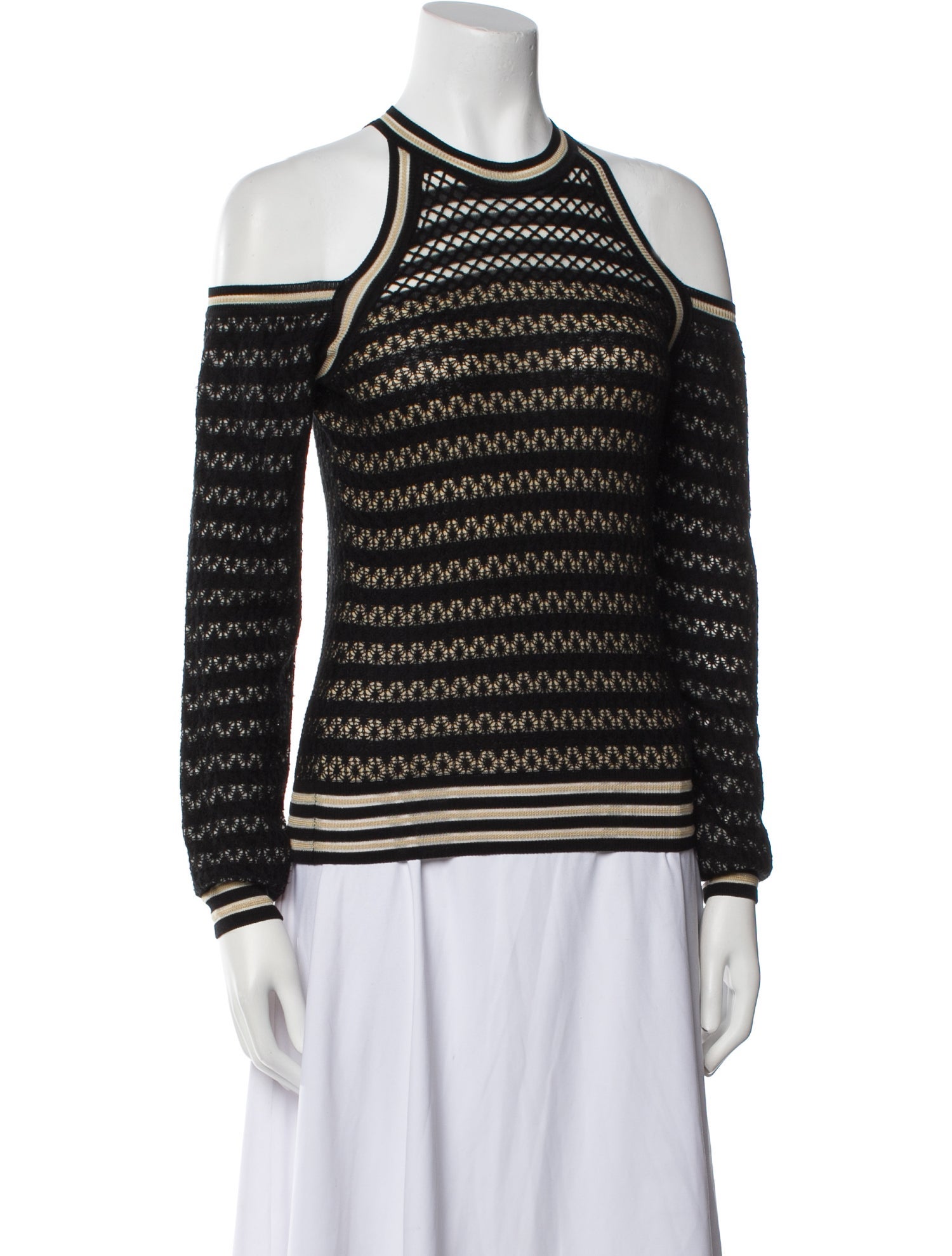 Fendi Silk Striped Sweater