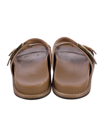 Fendi Zucca FF Logo Canvas Slides