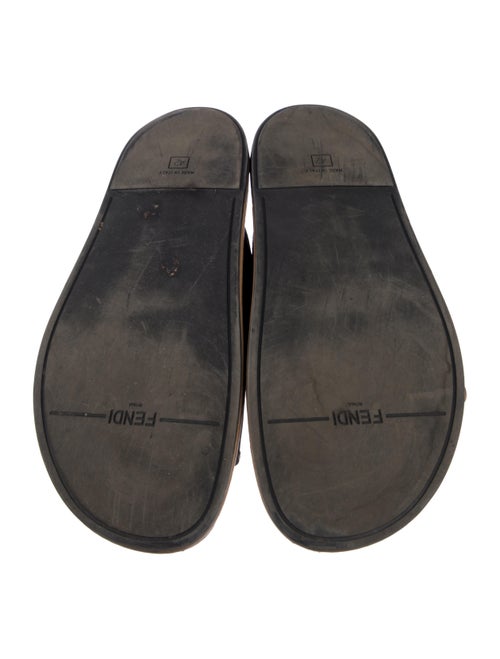 Fendi Zucca FF Logo Canvas Slides