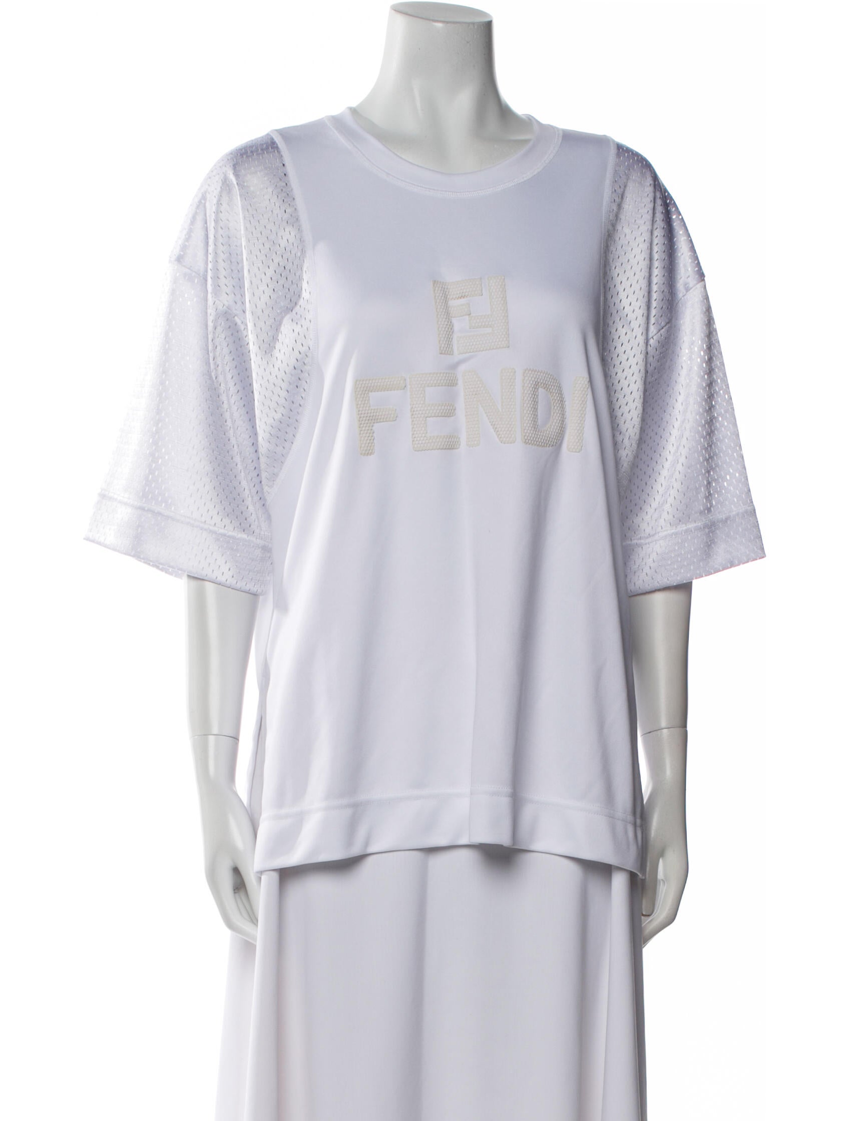 Fendi Graphic Print Crew Neck T-Shirt