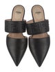 Fendi Zucca FF Logo Leather Mules