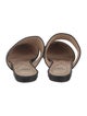 Fendi Zucca FF Logo Leather Mules