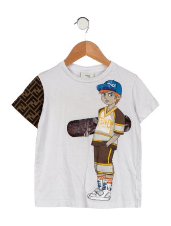 Fendi Fendi boys graphic t shirt