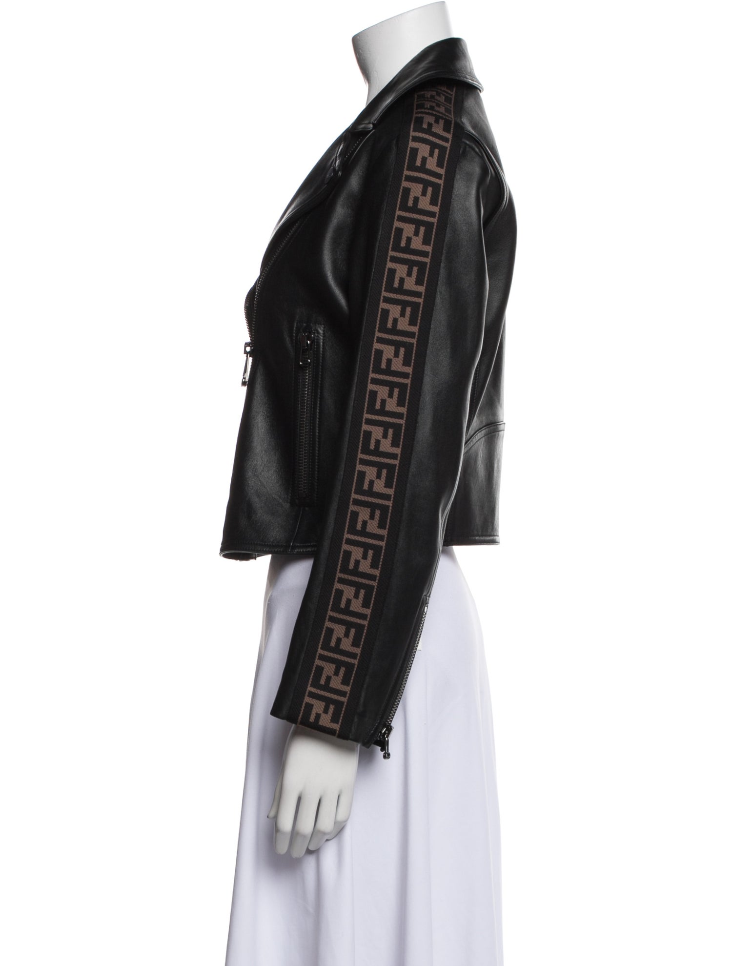 Fendi Leather Biker Jacket