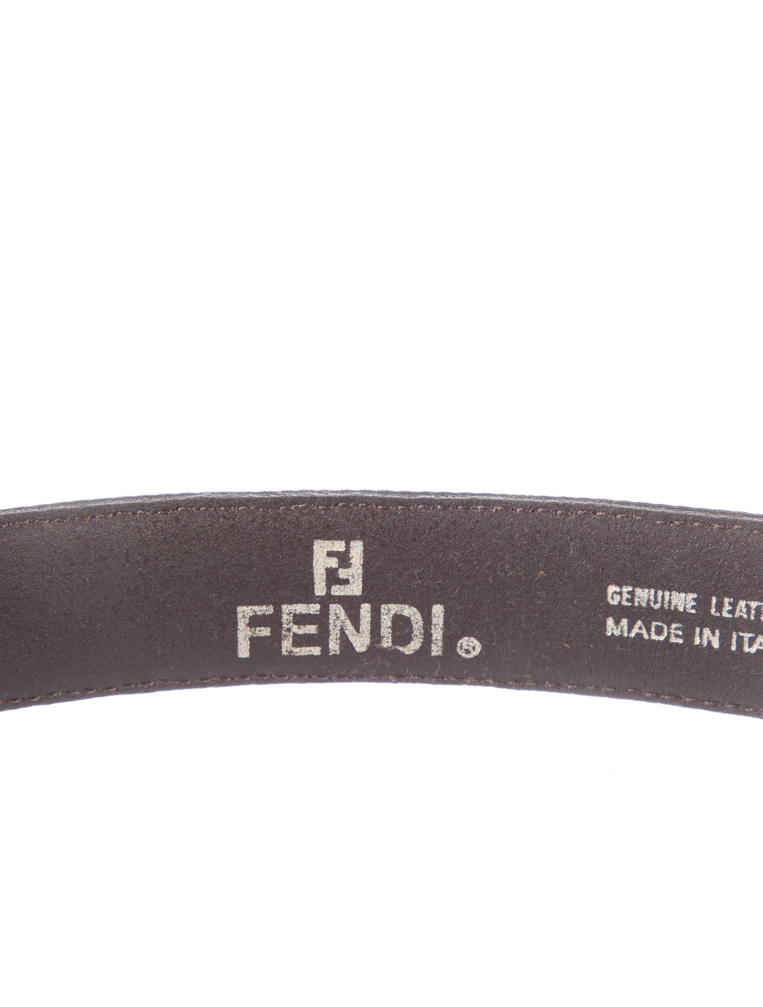 Fendi Vintage Zucca FF Logo Waist Belt