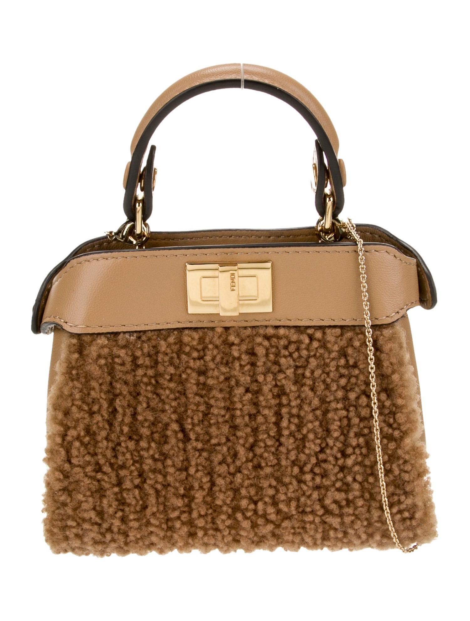 Fendi Shearling Peekaboo Nano 2024