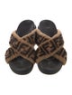 Fendi Zucca FF Logo Printed Slides