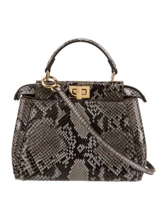 Fendi Python Peekaboo Mini