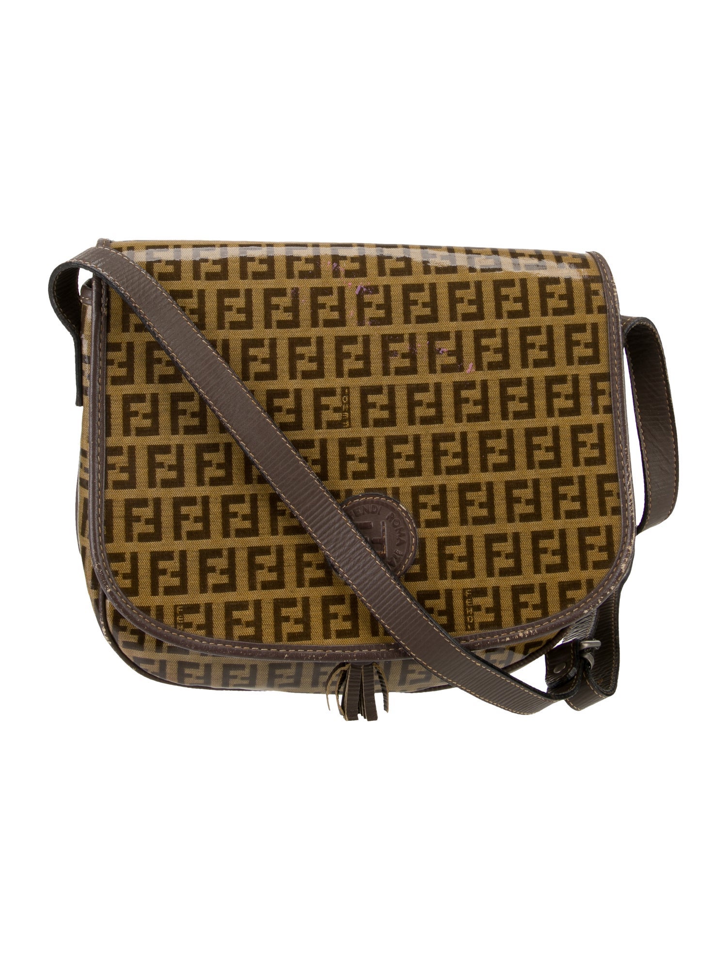 Fendi Zucca FF Shoulder Bag